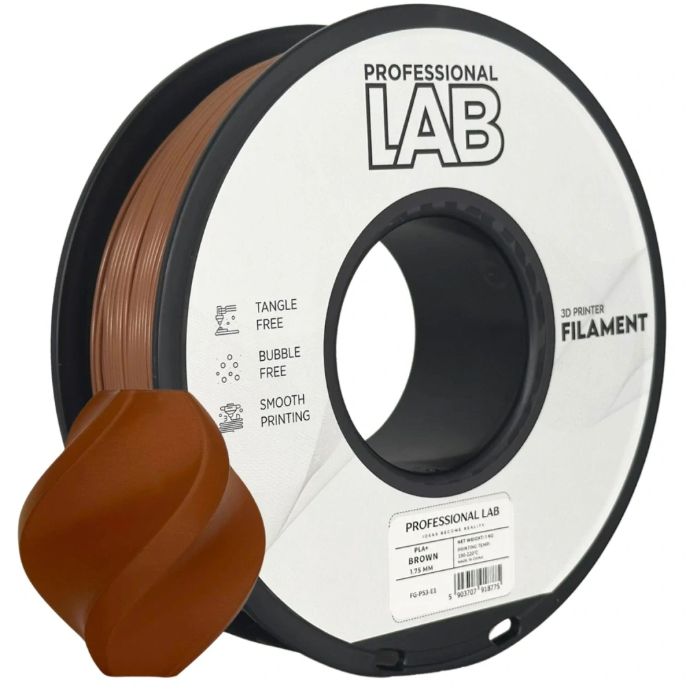 PLA+ filament Hnědá 1,75mm 1kg Professional Lab