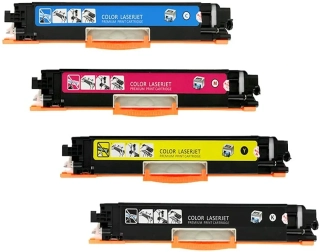 HP CF350A, CF351A, CF352A, CF353A - kompatibilní MultiPack s čipy