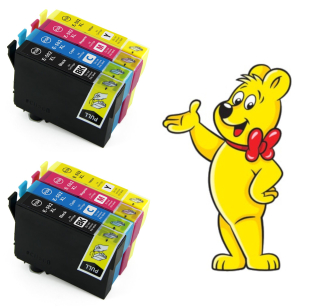 2x EPSON 502XL MULTIPACK  Bk+CMY - kompatibilní náplně + HARIBO 175g