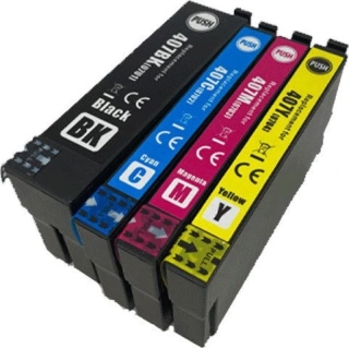EPSON 407XL Multipack Bk+CMY -  kompatibilní náplně